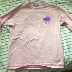 Santa Cruz crystallized logo pink crewneck